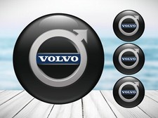 4x Silikon Aufkleber für Radkappen Volvo Nabendeckel Felgenemblem Logo