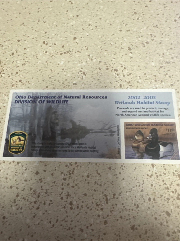 Migratory Bird - Duck Stamps 5 OHIO State 2000- 2005 OHIO Mint OG - Image 4 of 4