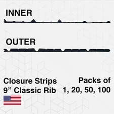 Duco Plus 9in Profile 3ft Classic Rib Foam Closure Strips Metal Roofing Panels