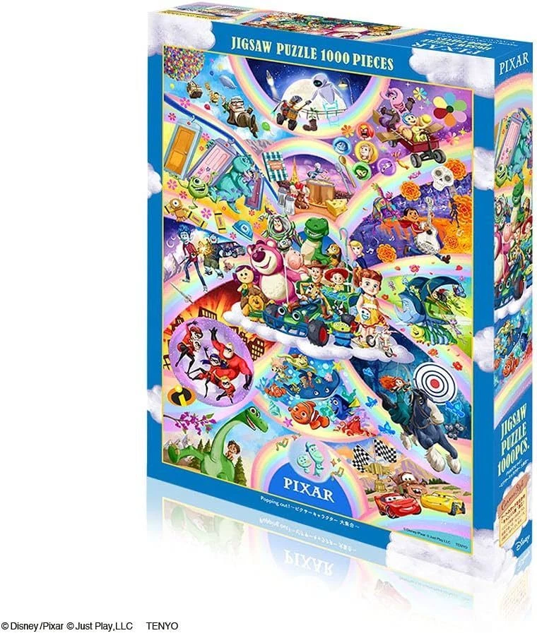 Tenyo 1000 pieces Jigsaw Puzzle Popping out! Pixar Character - Image 2 of 4