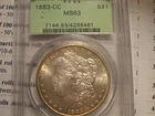 1883-CC Morgan Dollar PCGS ms-63 OGH