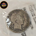 1904 Silver Barber Half Dollar In Good Condition