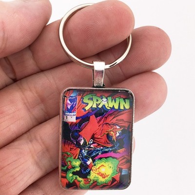CLASSIC SPAWN Issue #1 COMIC BOOK Keychain or Necklace IMAGE