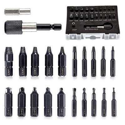 Damaged Screw Extractor Drill Bit Set Socket Extension Bit Holder Broken Bolt
