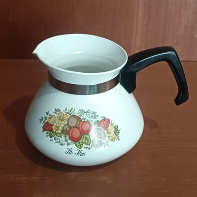 Pyroflam Teeausgießer, Motiv Gewürze des Lebens, Vintage, Aufschrift Der Tee 
