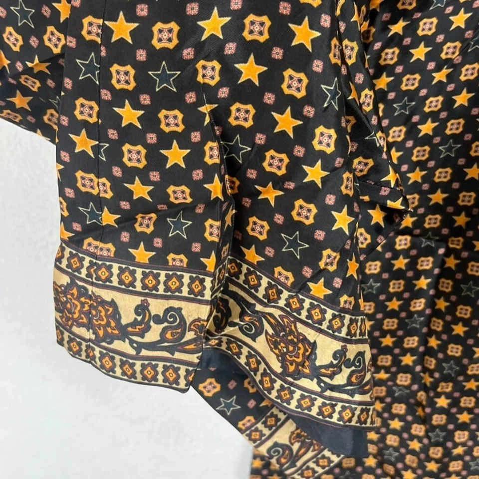 Pantalones SANDRO Andy Para Mujer 40 (US 8) Viscosa Cremallera Lateral Estrella Logo Estampado Foto 3 de 4