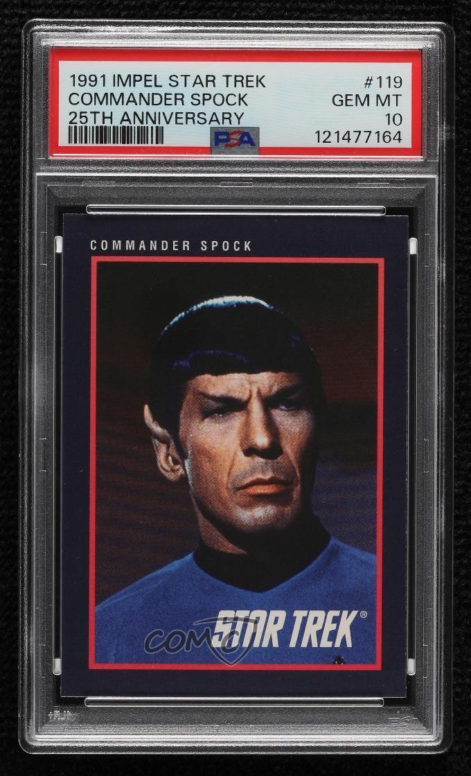 1991 Impel IMPEL STAR TREK 25TH ANNIVERSARY #119 Commander Spock front
