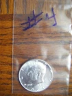 1- 1964 KENNEDY Half Dollar 90%  SILVER  "UNCIRCULATED" #4