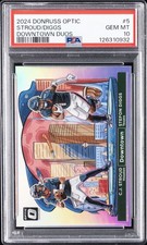 2024 PANINI DONRUSS OPTIC DOWNTOWN DUOS #5 CJ STROUD/STEFON DIGGS PSA 10