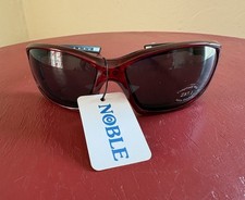 Sunglasses Red Black Polarized Sport Wrap Around Noble Z87.1 Compliant UV400