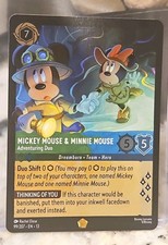 Disney Lorcana TCG Mickey Mouse  Minnie Mouse Adventuring Duo 99/207 FOIL EN