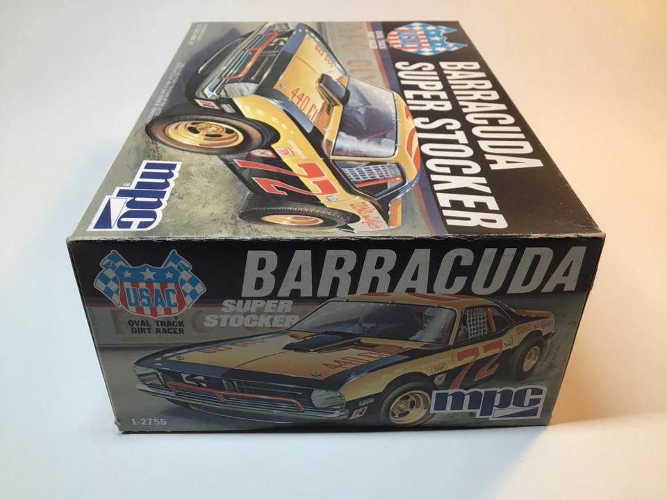 Vintage MPC Barracuda Super Stocker Oval Track Model Kit 1974 1/25 #2755 *READ* - Image 3 of 4
