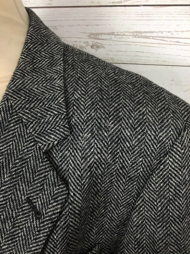 Chaqueta de tweed vintage para hombre - 42R - gris - excelente estado Foto 2 de 4