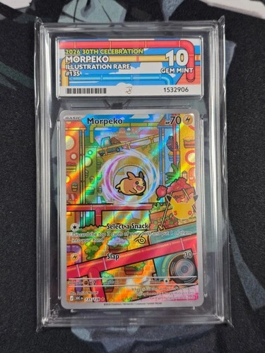 Morpeko 135/128 30th Celebration Illustration Rare ACE 10