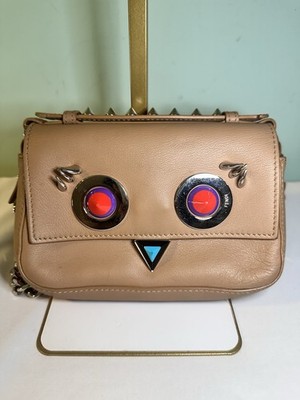 Fendi Mini/Baguette Monster Bag   Beige & Pink