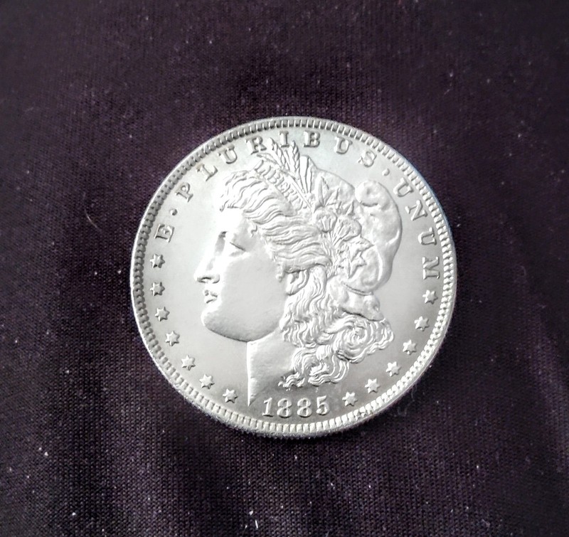 Uncirculated 1885 P Morgan Silver Dollar