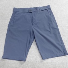 Greyson Mens Shorts 30 Blue Solid 10" in