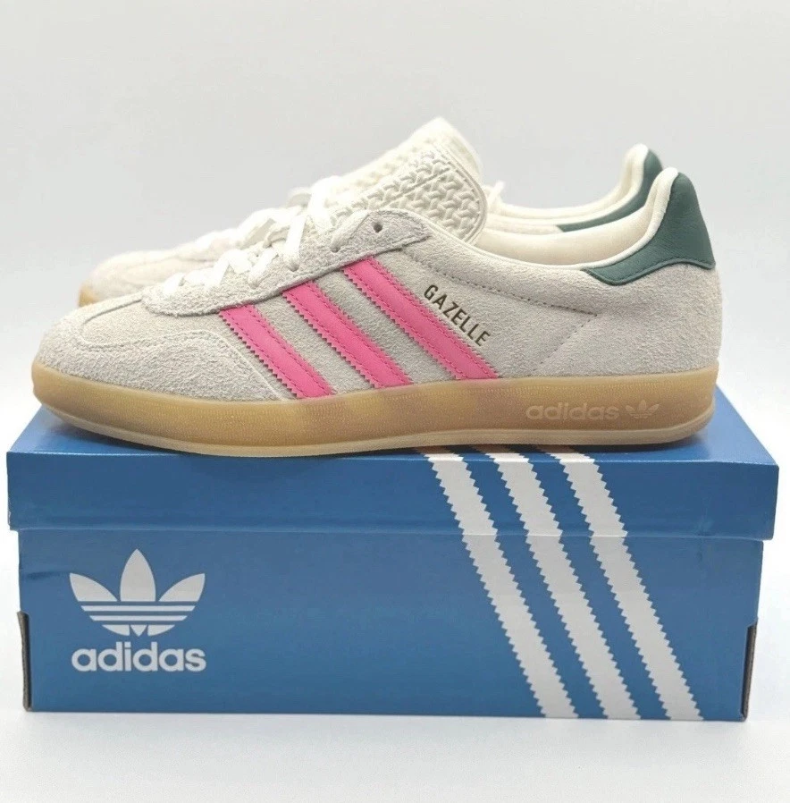 adidas Gazelle Indoor Off White Lucid Pink W for sale | eBay