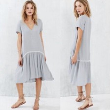 Little White Lies Kimmy Tiered Ruffle Dress Sz L