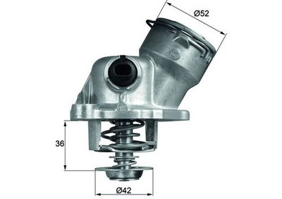 MAHLE TM 29 100D Thermostat, Kühlmittel für MERCEDES-BENZ