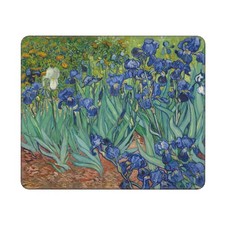 Van Gogh Irises Mouse Pad Extended Small Gaming Mousepad One Size, White10