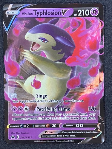 Pokémon Hisuian Typhlosion V SWSH237 SWSH Black Star Promo NM