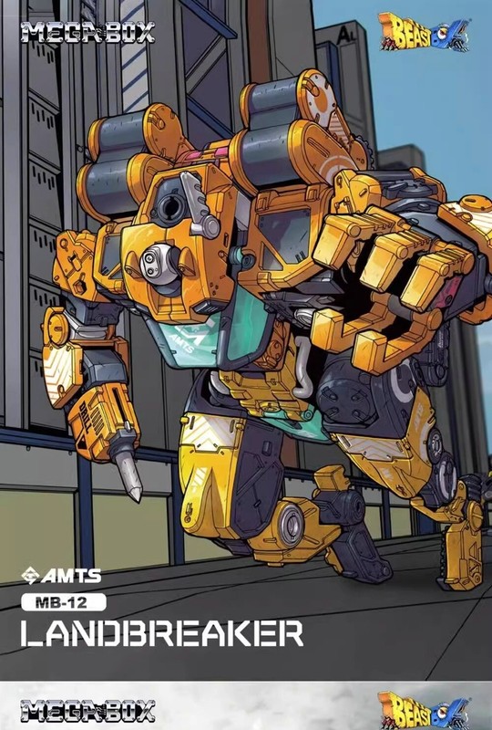 For 52Toys MegaBox BEASTBOX MB-12 LANDBREAKER Toy Transforming Robot