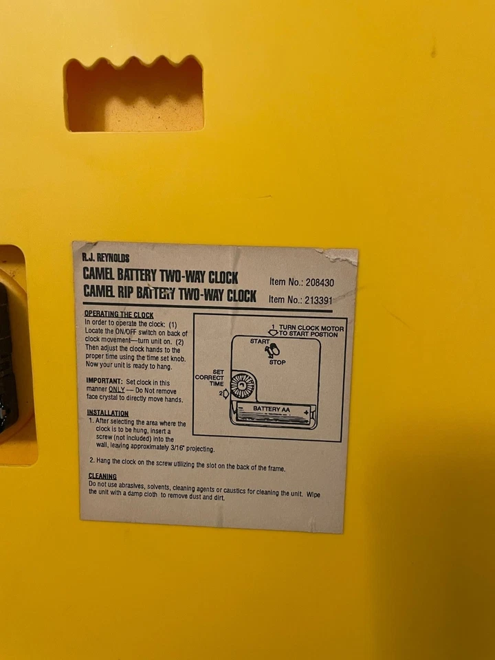 Reloj coleccionable Joe Camel 1992 Foto 2 de 4