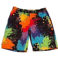 Loudmouth Golf Shorts Men's Size 38 Colorful Paint Ball Splatter Splash Stretch