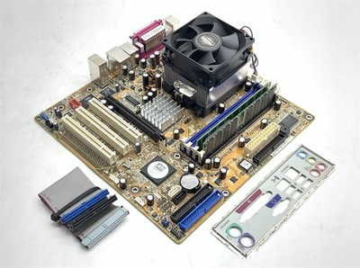 ASUS A8AE-LE Motherboard w/CPU mATX mPGA949 AMD Sempron 3400+ 2GHz 1GB RAM I/O