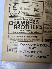 The DOORS 1967 AD for Grand Opening of "Gazzari's On The Strip" in "L. A. Freep"