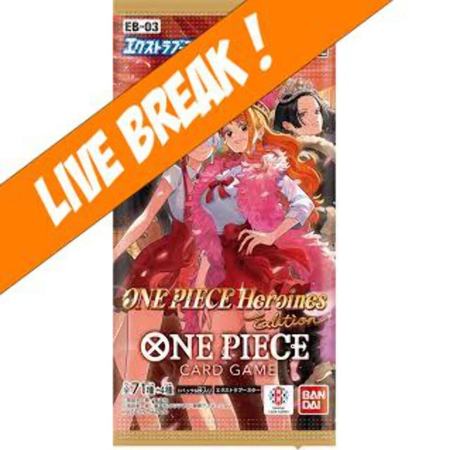 [ Live Break ] One Piece Card Game - Heroines Edition EB-03 Booster Pack (Japane