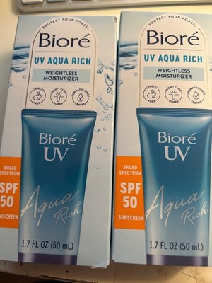 Biore UV Aqua Rich 1.7 oz  SPF50-2 pack