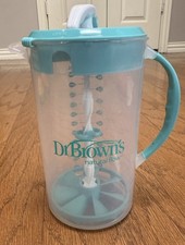 Dr. Brown's 40 oz Formula Mixing Pitcher Green Stirring No Clumps EUC
