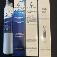 3 Pack GLACIER PURE Replacement 469999 WF3CB Water Filter  GP004 NEW and SEALED