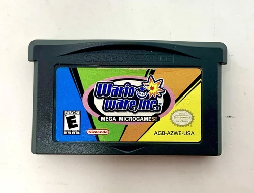 RARE Vintage 2003 WarioWare, Inc. Mega Microgame$! Game Boy Advance Cartridge!