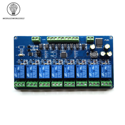 7-30V 8 Channel Modbus Rtu Relay Module RS485 TTL Multifunction Control Switch