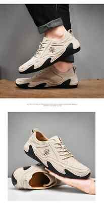 Men's Casual Shoes Comfortable Lace Up Sneakers Breathable Walking
