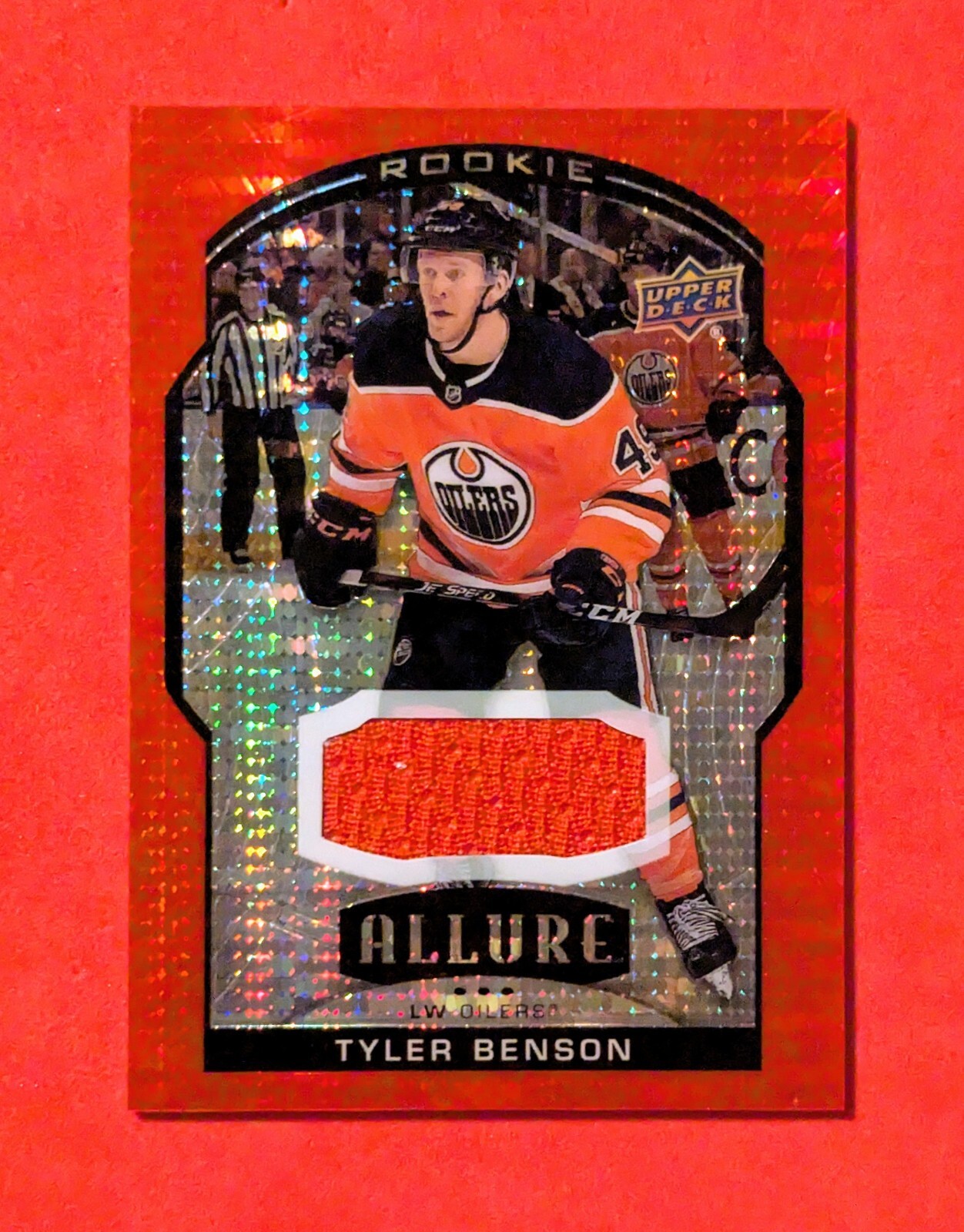 2020-21 Upper Deck Allure - Rookie Red Rainbow Jerseys #84 Tyler Benson (MEM,...