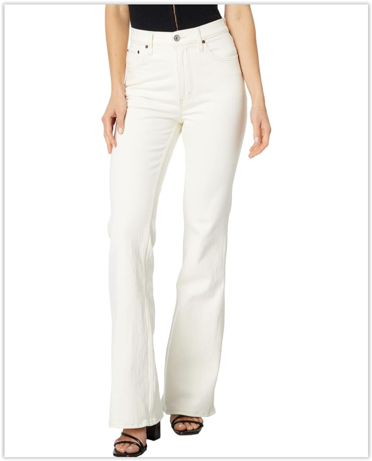 [RECTO] / ☆ 25SS 70S CLASSIC FLARED DENIM PANTS / ECRU NWT Abercrombie Fitch The 70's Vintage Flare Ultra High Rise