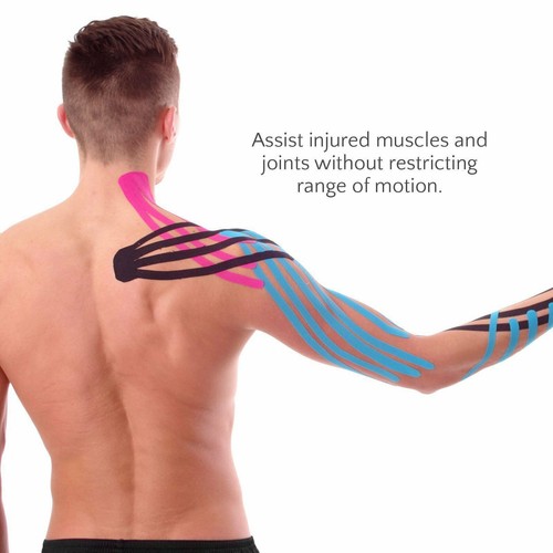 6x Athletic Elastic Physio Sports Kinesiology Rock Tape Muscle Bandage 5cmx5m AU - Picture 21 of 32