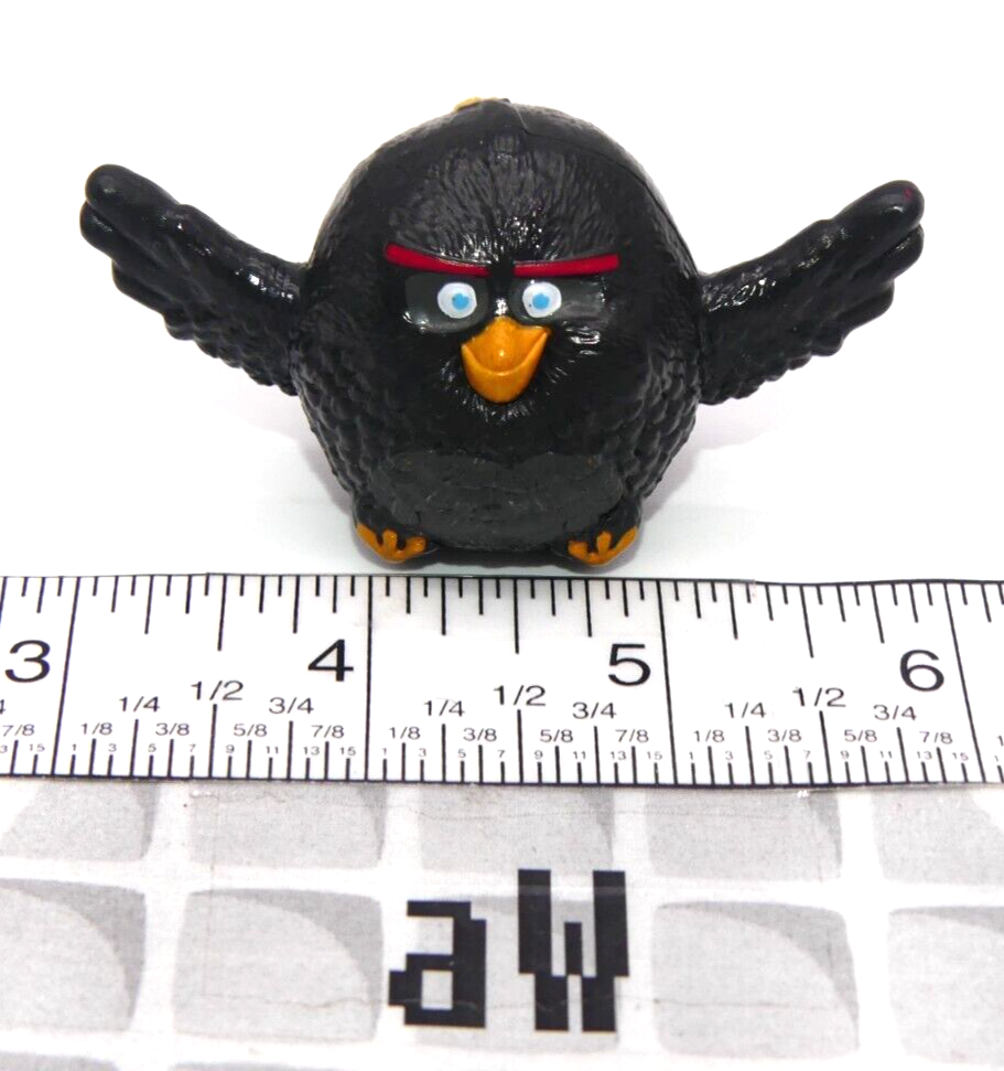 2016 The Angry Birds Movie Black Bomb Bird # 3 Figure McDonald's