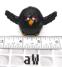 2016 The Angry Birds Movie Black Bomb Bird  3 Figure McDonald  s Happy Meal Toy