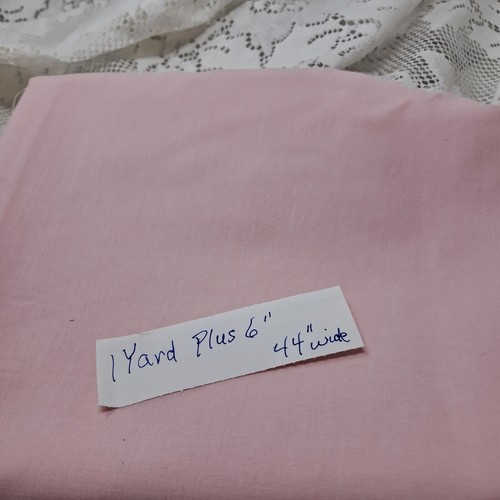 Pink Cotton Fabric Sewing Quilting Material 1 Yard Plus 6" x 44" Wide