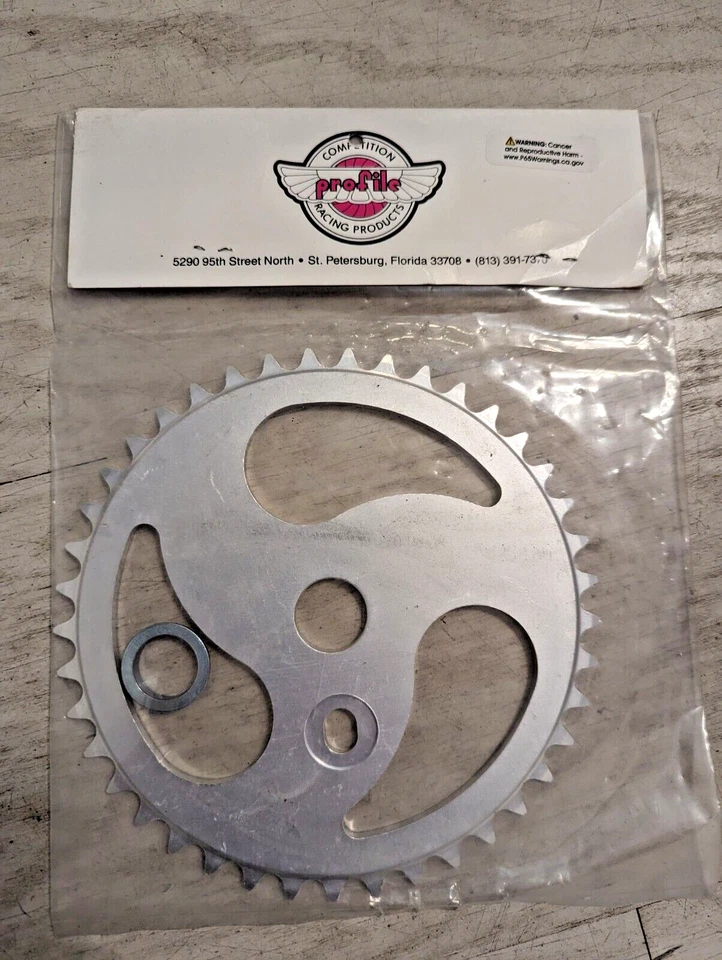 Profile Racing 41T Sprocket Mid School BMX Billet Chainwheel Silver New NOS - Image 2 of 4