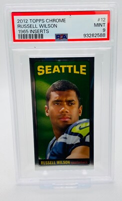 2012 Topps Chrome Russell Wilson 1965 Inserts #12 PSA 9 Mint
