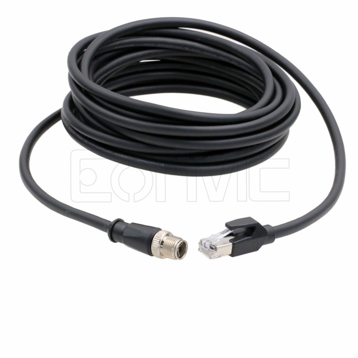 Flir Cognex Industrial Camera Ethernet M12 Pin X-code Male to RJ45 Cat6  Cable