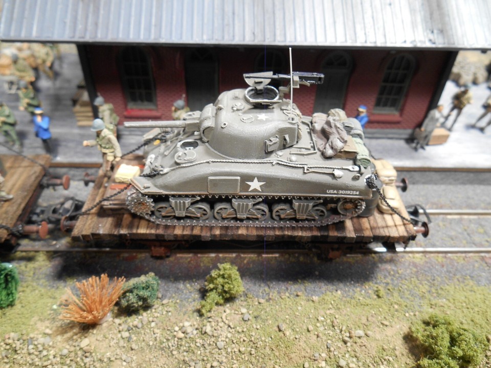 Train HO 4 Voitures 3ème Armée Patton – Roco Minitanks Artitec #A2143 Custom