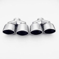 Exhaust Dual Tips VW Golf R Style Mercedes Benz AMG Style Oval Out 60MM Inlet