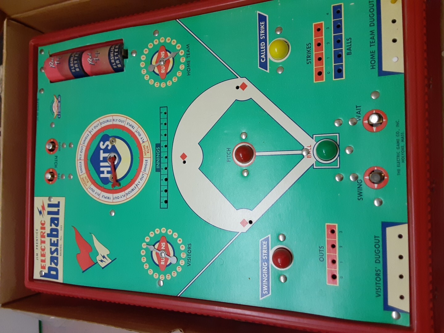 3 Vintage Electric Sports Games 60s Jim Prentice Baseball 50s FotoFB, 1